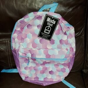 Kids Mermaid Backpack - Purple and Blue